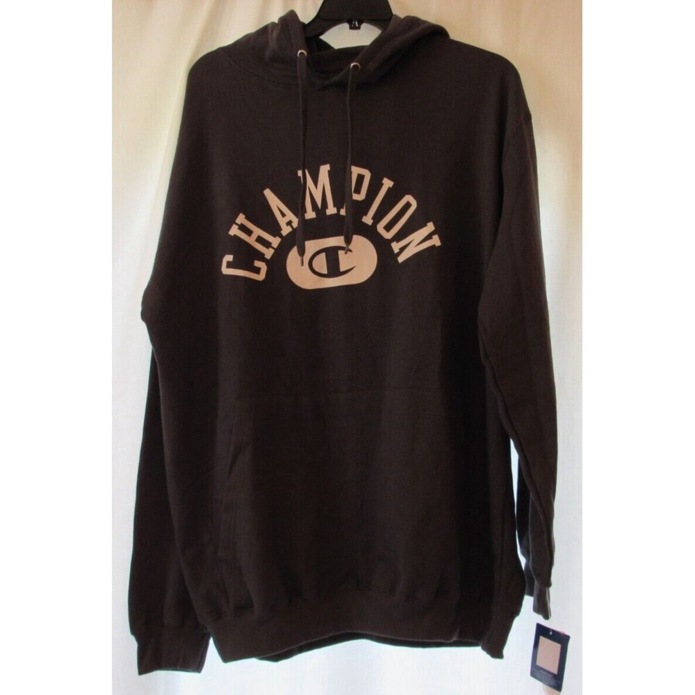 Champion Mens Black Hooded Sweatshirt Big and Tall XLT NWT